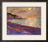 Beach at Pourville  Sunset  1882