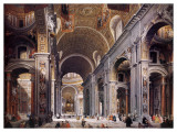 Interior of St Peter's  Rome