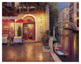 Night Cafe After Rain