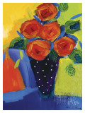 Spring Blooms In Blue Vase I