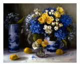 Yellow and Blue with Lemons