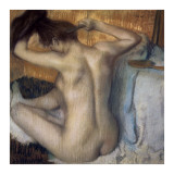 Woman Combing Her Hair