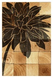 Dahlia Wood Block