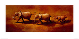 Three African Elephants