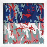 Camoflage  c1987 (Dark Blue on Pale Green)