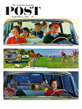 "Before  During & After Picnic" Saturday Evening Post Cover  September 5  1959