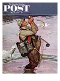 "The Fish are Jumping" Saturday Evening Post Cover  May 19  1951