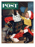 "Truth About Santa" Saturday Evening Post Cover  December 15  1951