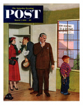 "Worried Rental Agent" Saturday Evening Post Cover  March 7  1953