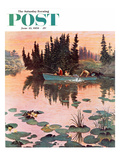 "A Fine Catch" Saturday Evening Post Cover  June 13  1959