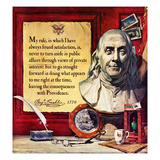 "Benjamin Franklin - Bust and Quote"  January 17  1959