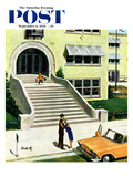 "First day of school" Saturday Evening Post Cover  September 6  1958