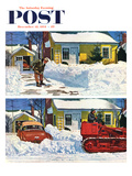 "Plowed-Over Driveway" Saturday Evening Post Cover  December 18  1954