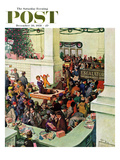 "Lost Child Department" Saturday Evening Post Cover  December 20  1958