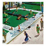 "Water Fight"  June 30  1951