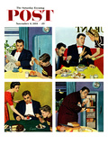 "Night Raid" Saturday Evening Post Cover  November 6  1954