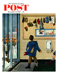 "Lost His Mitten" Saturday Evening Post Cover  December 14  1957