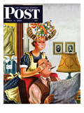 "New Hat" Saturday Evening Post Cover  April 8  1950