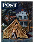 "Backyard Campers" Saturday Evening Post Cover  September 5  1953