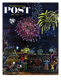 "Fireworks" Saturday Evening Post Cover  July 4  1953