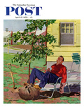 "Shade Tree" Saturday Evening Post Cover  April 12  1958