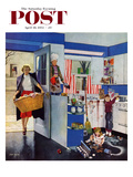 "Mother's Little Helpers" Saturday Evening Post Cover  April 18  1953