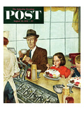 "Banana Split" Saturday Evening Post Cover  August 16  1952
