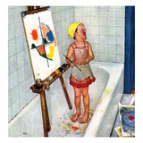 "Artist in the Bathtub"  October 28  1950