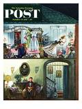 "Waiting for His Date" Saturday Evening Post Cover  October 27  1951