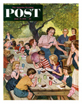 "Out of Ice Cream" Saturday Evening Post Cover  June 27  1953