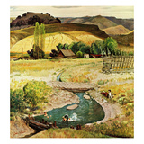 "Swimming in the Creek"  August 29  1959