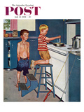 "Small Fry" Saturday Evening Post Cover  July 12  1958