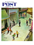 "Dancing Cotillion" Saturday Evening Post Cover  March 16  1957