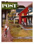 "Paperboy" Saturday Evening Post Cover  April 14  1951