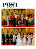 "Wedding and Rehearsal" Saturday Evening Post Cover  June 2  1956
