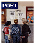 "Wanted Posters" Saturday Evening Post Cover  February 21  1953