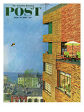 "Apartment Kite Flyer" Saturday Evening Post Cover  June 14  1958