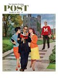 "Picking Poindexter" Saturday Evening Post Cover  October 17  1959