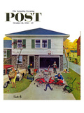 "Building a Go-Cart" Saturday Evening Post Cover  October 18  1958
