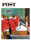 "Parents' Reveille" Saturday Evening Post Cover  February 20  1954