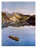 "Fishing on Mountain Lake"  July 16  1955