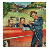 "Go Two Miles  Turn Left"  July 9  1955