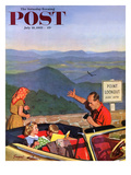 "Lookout Point" Saturday Evening Post Cover  July 18  1953