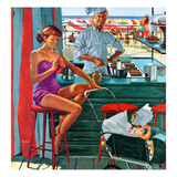"Babysitter at Beach Stand"  August 28  1954