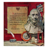 "Benjamin Franklin - Bust and Quote"  January 21  1956