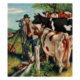 "Surveying the Cow Pasture"  July 28  1956