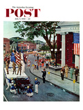 "Float Flat" Saturday Evening Post Cover  July 5  1958