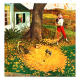 "Leaf Pile"  October 16  1954
