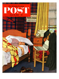 "Sleeping In" Saturday Evening Post Cover  June 19  1954