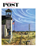 "Endl of Recess" Saturday Evening Post Cover  October 17  1953